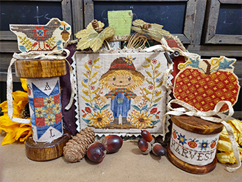 Quaint Rose Needlearts – Scarecrow Spool Set