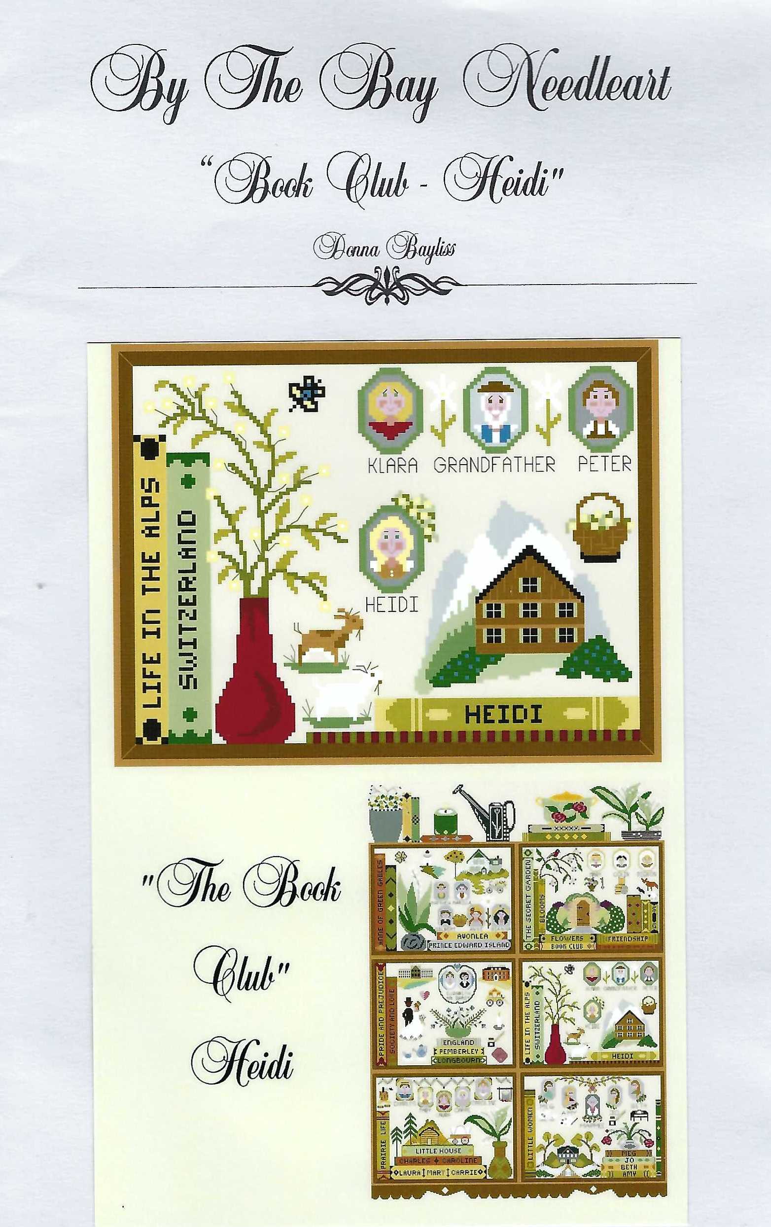 By The Bay Needleart – The Book Club – Stitch A Long Part 4 Heidi