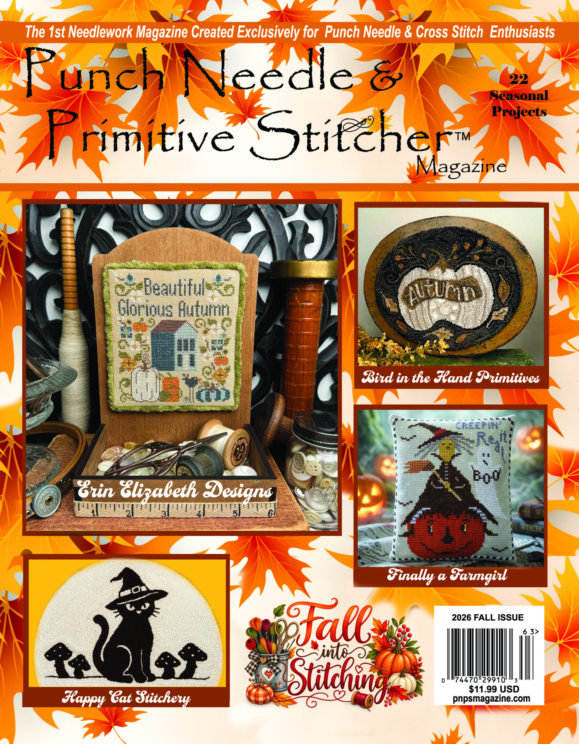 Punch Needle & Primitive Stitcher Magazine 2026 – Issue 3 Fall